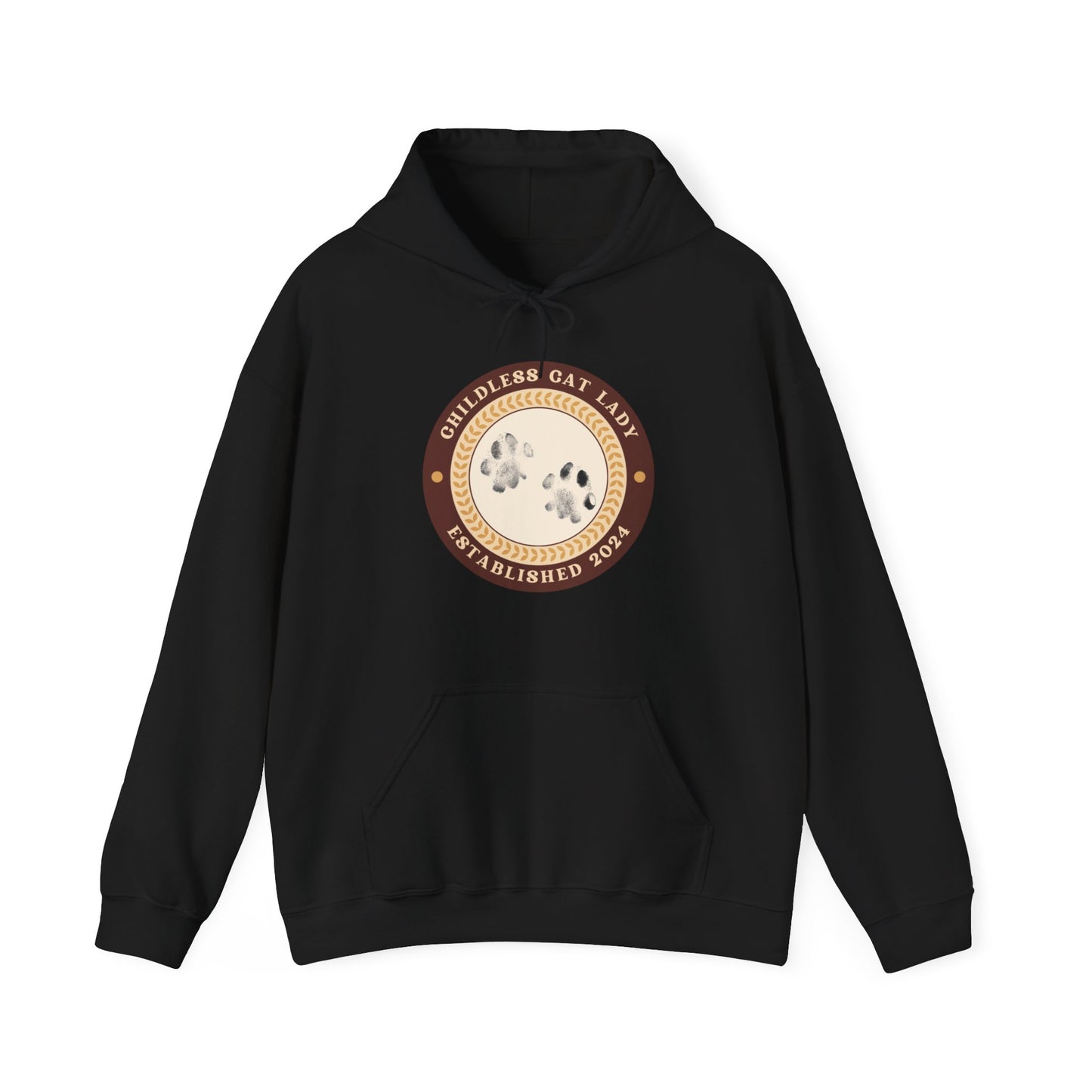 Cat Lady Emblem Hoodie