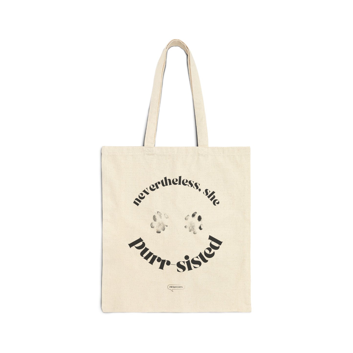 Purr-sisted Canvas Tote