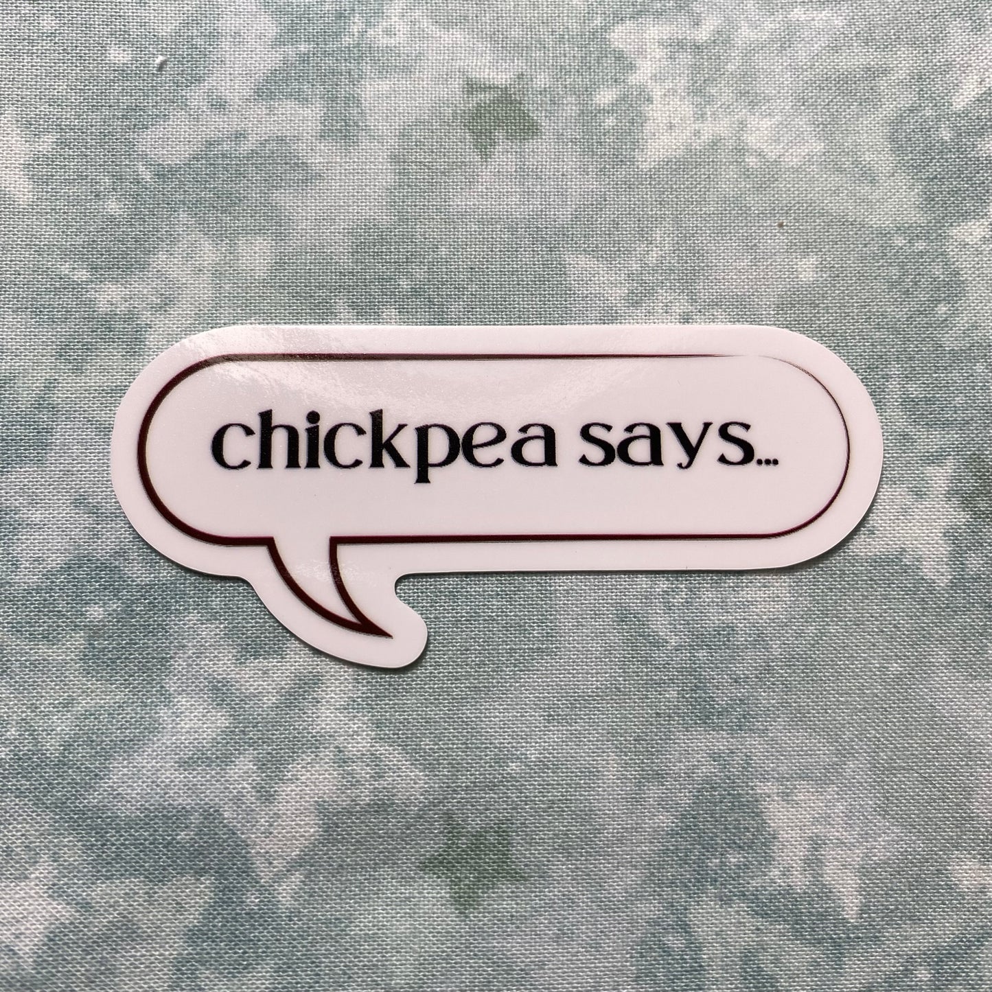 Chickpea Says Logo Sticker