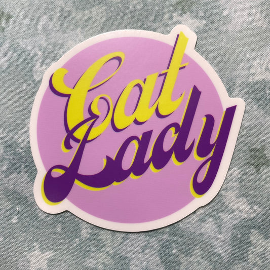 Cat Lady Sticker